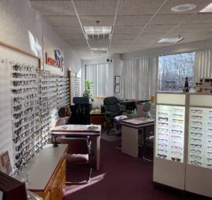 Interior of Lenses Only Eyeglass store in Connecticut